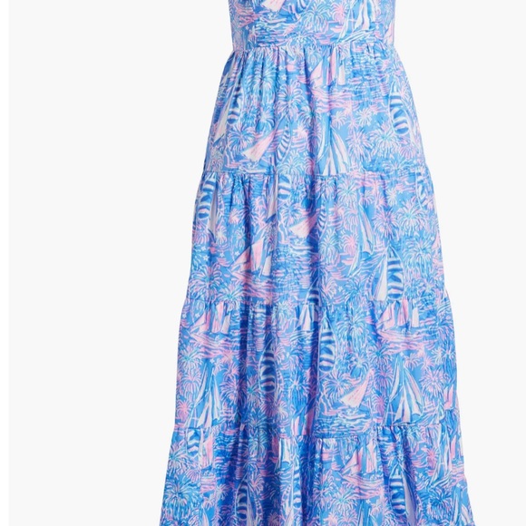 Lilly Pulitzer Jenette Halter Dress Cotton sailboat print - Picture 8 of 10